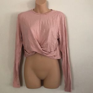 Pink crop top